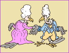 Gif animé vautours amour